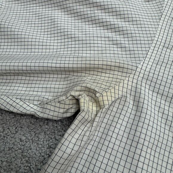 Brooks Brothers Extra Slim Non Iron Dress Shirt Mens 16 34 White Blue Check Work - Picture 7 of 16